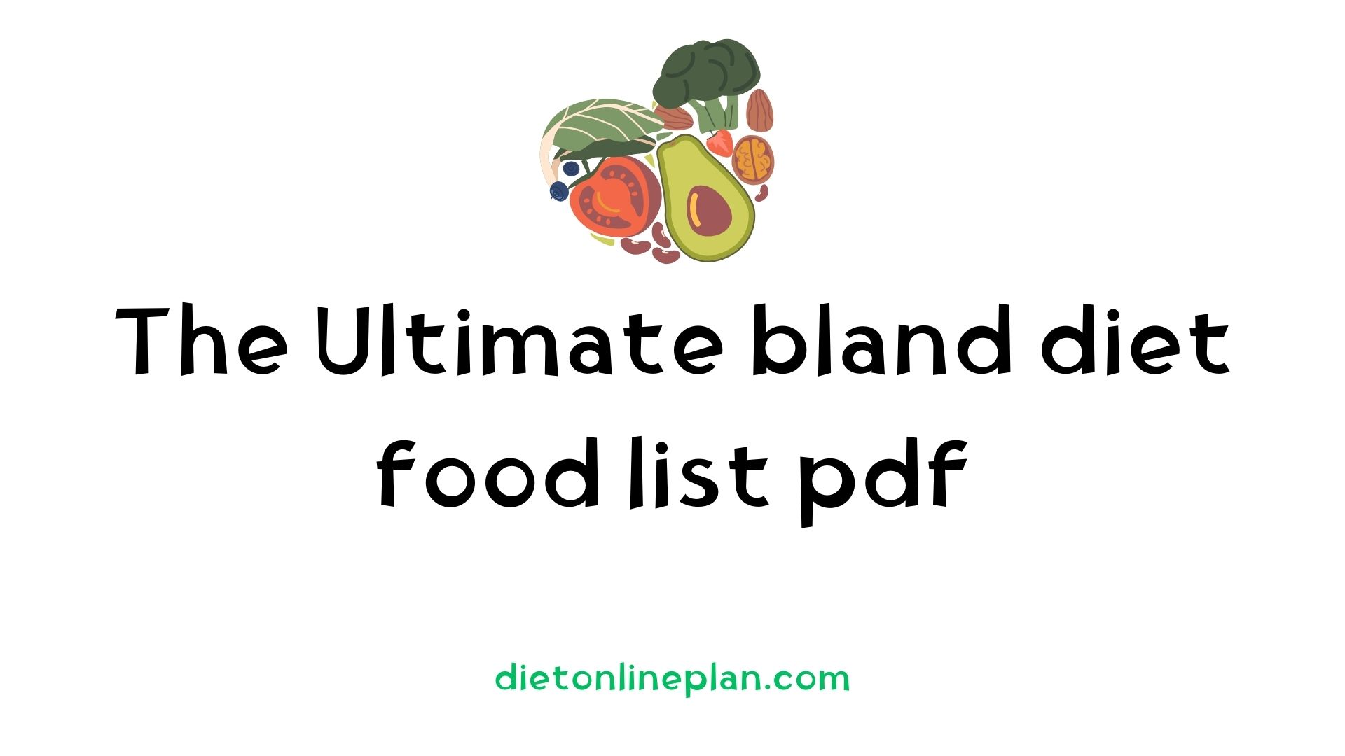 bland diet food list pdf