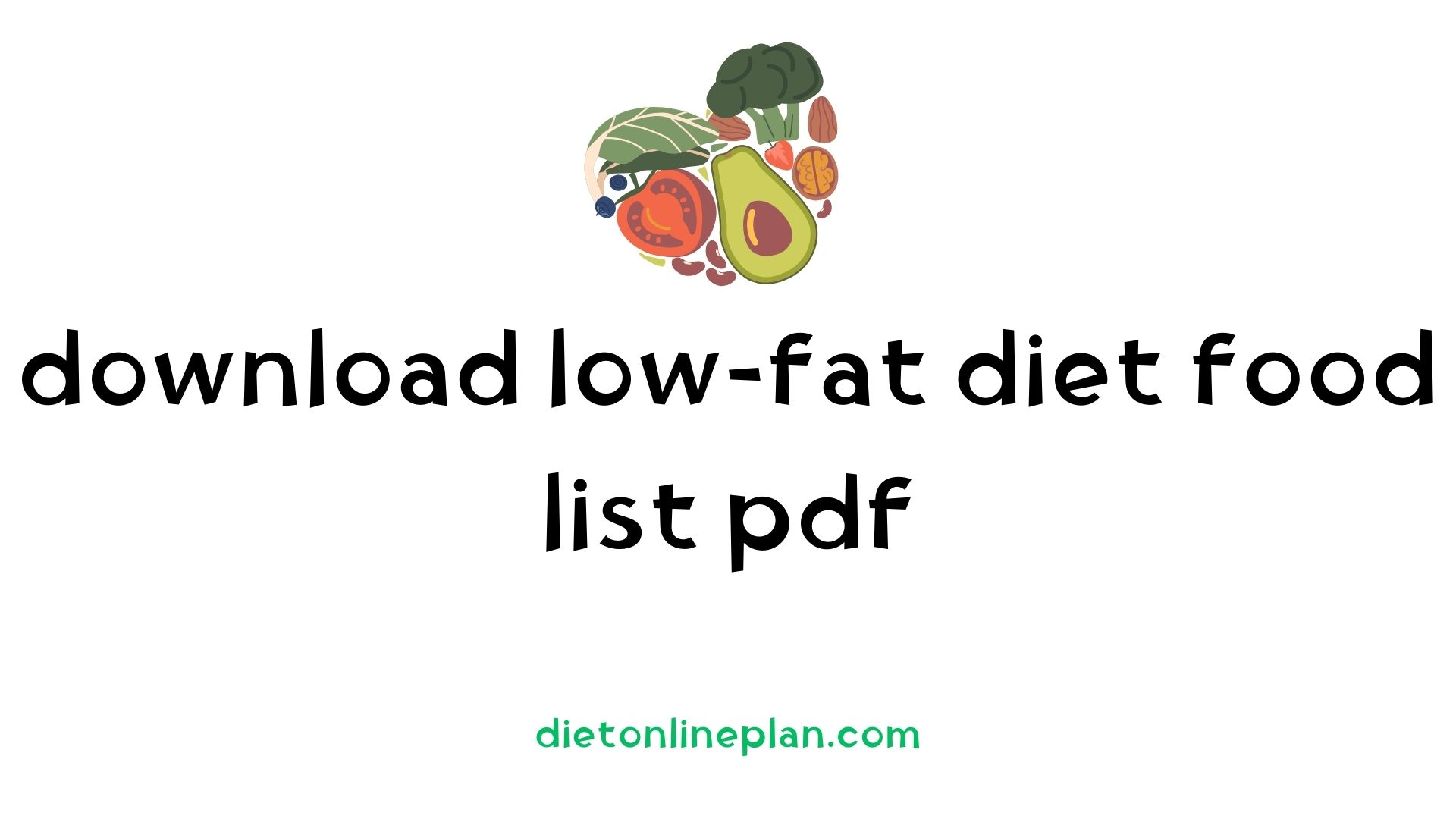 low-fat diet food list pdf